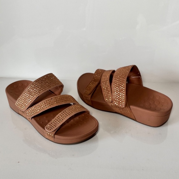 Vionic Alexis Rhinestone Slide Sandals Size 8 - Picture 10 of 15